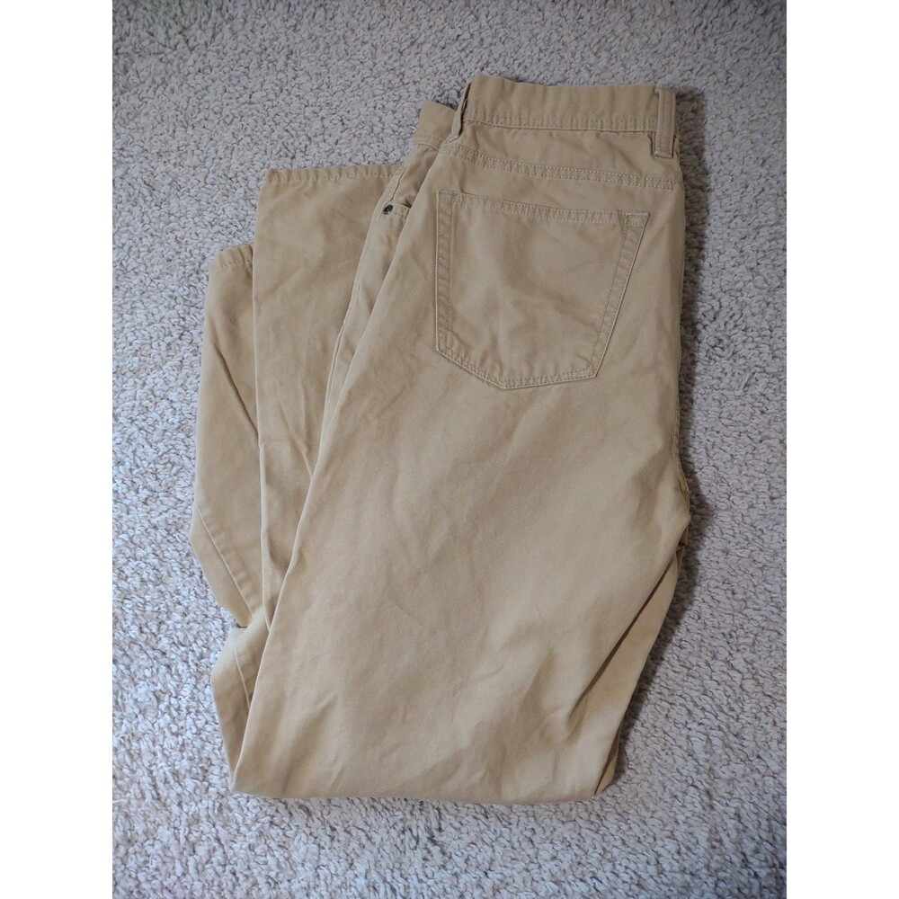 Weatherproof Khakis Men’s Tan 34x32 Work Pants Rugged 100% Cotton
